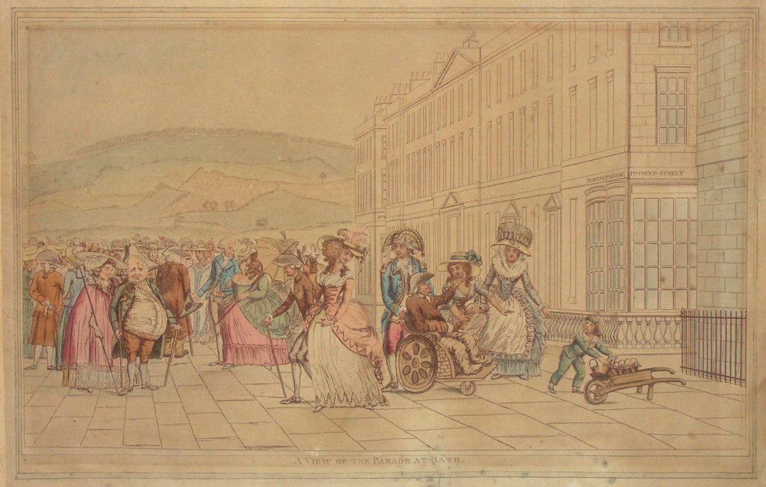 Print - A View of the Parade at Bath 